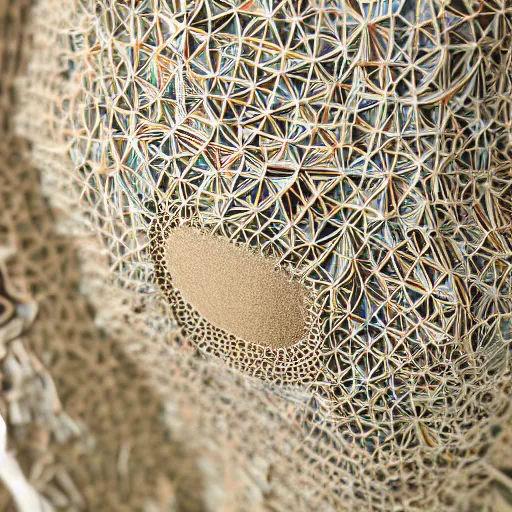 Image similar to muons emerging in large vision model artificial intelligence. canon 5 d 5 0 mm lens. intricate papier - mache