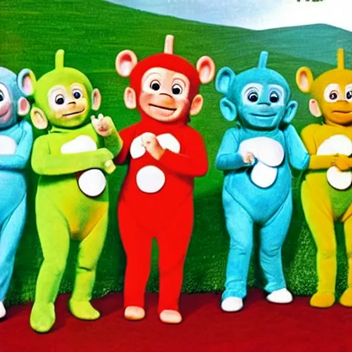 Image similar to monkey Teletubbies