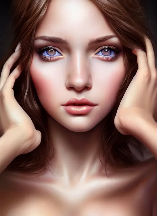 Image similar to a gorgeous female photo, professionally retouched, realistic, smooth face, perfect eyes, symmetrical, full body shot, wide angle, sharp focus on eyes, 8 k high definition, insanely detailed, intricate, elegant, art by artgerm