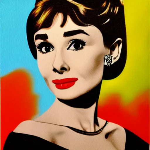 Image similar to audrey hepburn art by hans rottenhammer