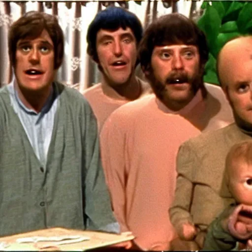 Image similar to The Giant Baby skit by Monty Python