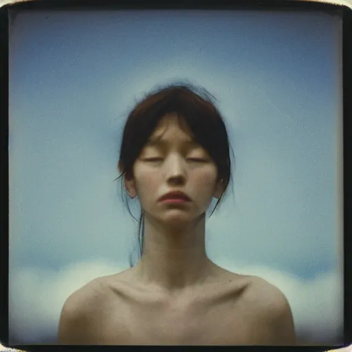 Image similar to seraphim, polaroid, 9 0 s, by rinko kawauchi