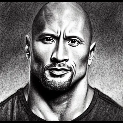 Drawing the Rock  Dwayne Johnson drawing step by step tutorial  video  Dailymotion