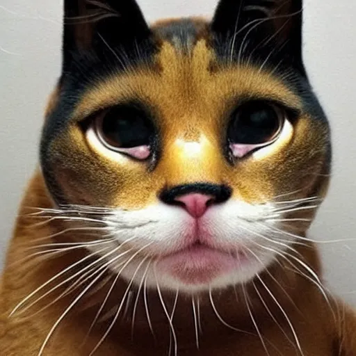 funny cat human face