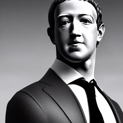 Image similar to Mark Zuckerberg wearing a suite made of hair, highly detailed, high contrast, beautiful lighting, award winning, trending on art station, 8k