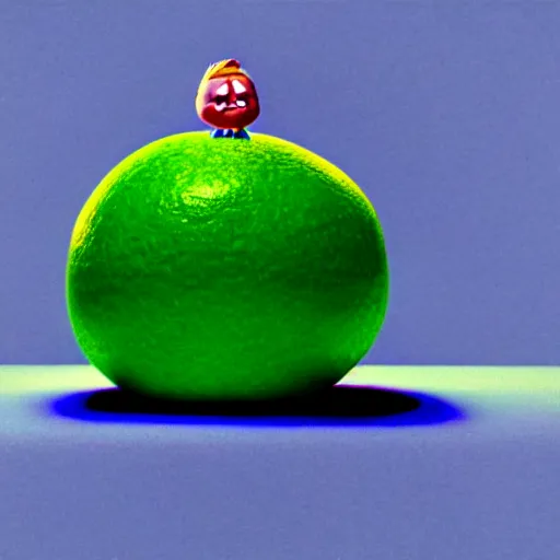 Image similar to elon musk as a melon, hyperrealistic, claymation, volumetric lighting, 3 5 mm film still, concept art