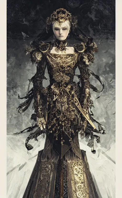 Image similar to imperial princess knight ( ( ( gothic ) ) ) girl. intricate, centered, amazing composition, by ruan jia, by robert hubert, by zhang kechun, illustration