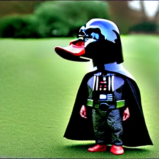 Image similar to darth vader as a duck