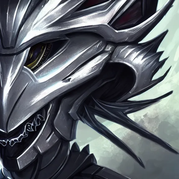 Prompt: high quality close up headshot of a cute beautiful stunning robot anthropomorphic female dragon, with sleek silver armor, a black OLED visor over the eyes, facing the camera, high quality dragon maw open and about to eat you, you being dragon food, the open maw being detailed and soft, highly detailed digital art, furry art, anthro art, sci fi, warframe art, destiny art, high quality, 3D realistic, dragon mawshot, furry mawshot, macro art, dragon art, Furaffinity, Deviantart