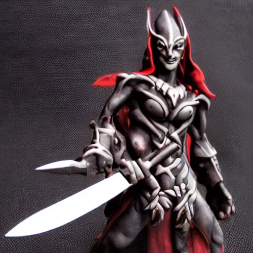 Image similar to dark elf from lineage - 2 with knife