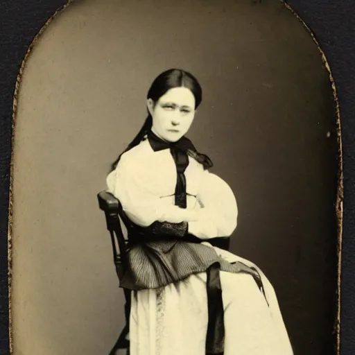 Prompt: 1 8 0 0 s photograph of miku