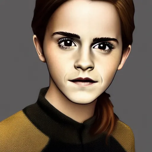 Prompt: emma watson as a pixar character