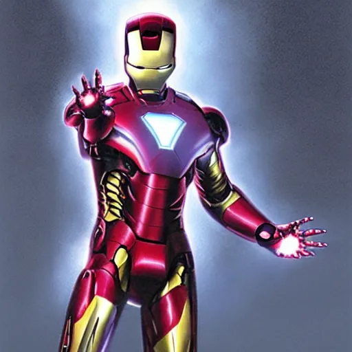 Image similar to tom cruise as iron man, wearing a silver iron man suit, cinematic, volumetric lighting, f 8 aperture, cinematic eastman 5 3 8 4 film, photorealistic by greg rutkowski, by stanley artgerm, by snyder