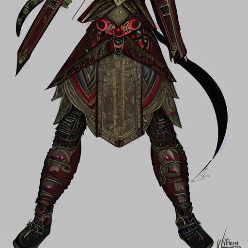 Image similar to digital art of a beautiful warrior princess. Full length, detailed, artststion