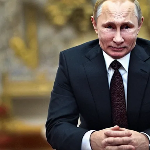 Image similar to putin holding earth in his hands