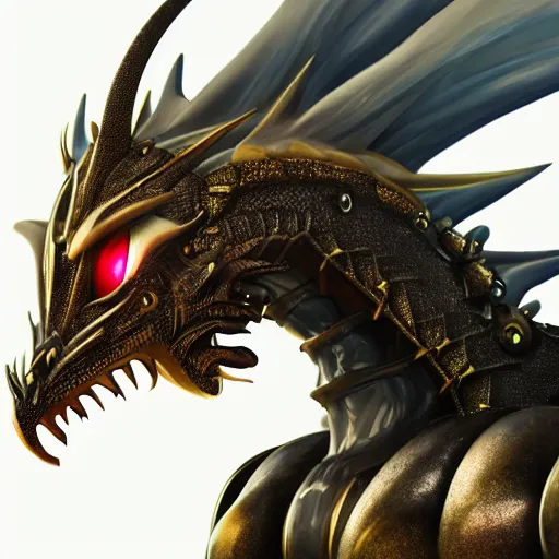 Prompt: stunning back end shot with an upward angle, of a beautiful hot anthropomorphic female robot dragon, well designed highly detailed cute female dragon head with slick eyes, looking back at the camera with a smirk, well armored, detailed claws, high quality, HD octane render, fantasy, furry art, Artstation, Deviantart, Furaffinity