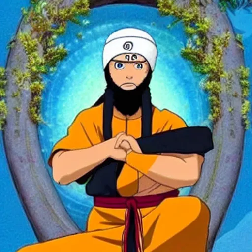 Prompt: naruto as a religious sikh