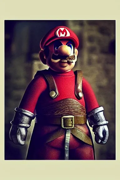 Image similar to “ very very intricate photorealistic photo of a realistic human version of super mario in an episode of game of thrones, photo is in focus with detailed atmospheric lighting, award - winning details ”