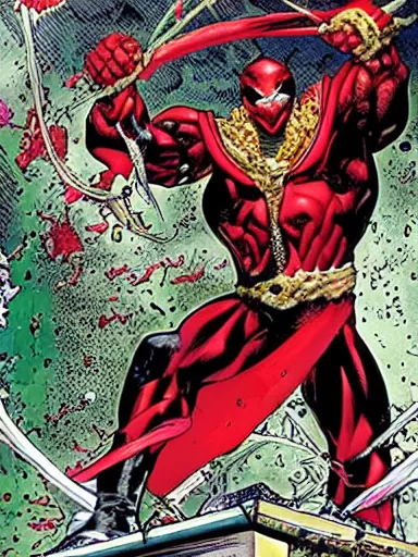 Prompt: spawn by todd mcfarlane, detailed, hyper-detailed