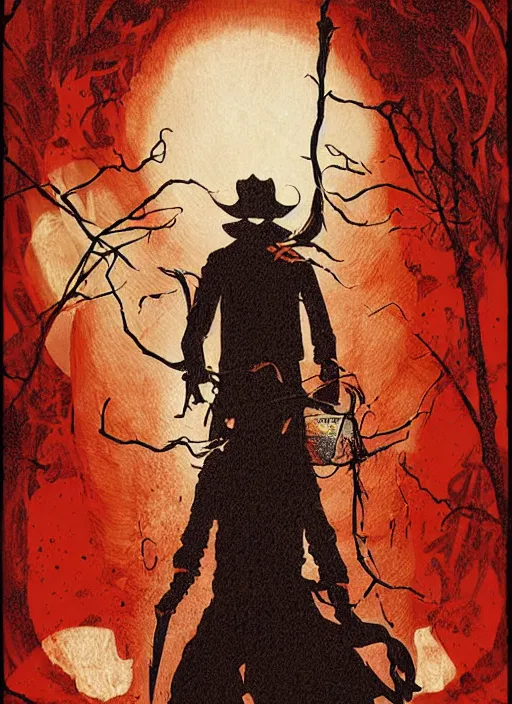 Prompt: a nightmare on elm street movie poster art by matthew joseph peak