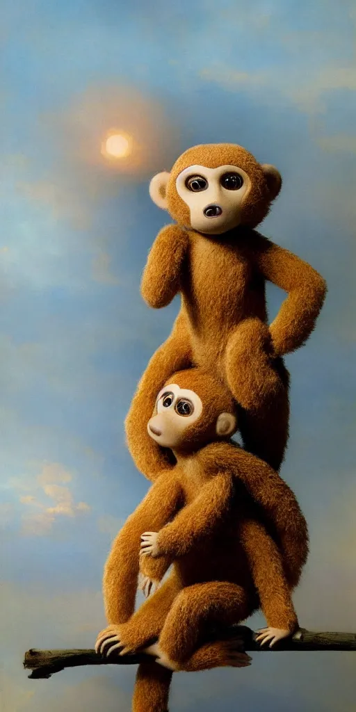 Prompt: cheburashka transgender in the style of aivazovsky 8 k,