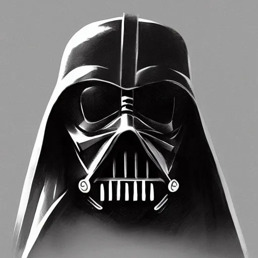 Prompt: cinematic portrait of dog that looks like darth vader, concept art, mars ravelo and greg rutkowski, artstation
