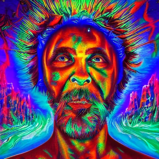 Image similar to god in the eyes of someone on dmt