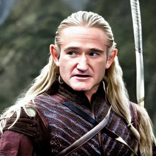 Image similar to Robin Williams as Legolas