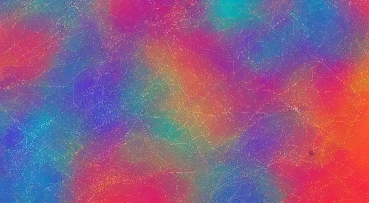 Prompt: A desktop wallpaper that visualizes AI, blend elements, stylistic, visualize, Machine Learning, vivid colors, geometric but organic, iPhone wallpaper, surrealism