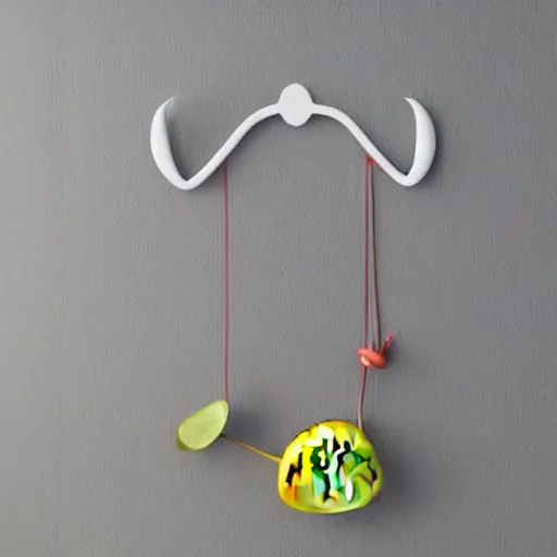 Prompt: wall hanger with crab shape, product photo