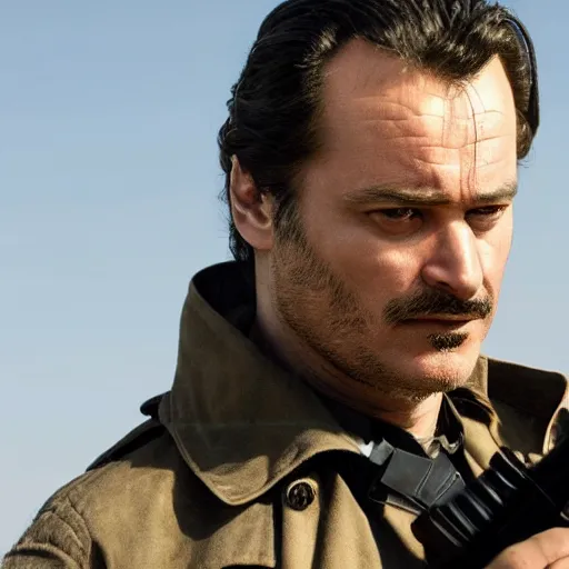 Image similar to Kurdish detective in a movie directed by Christopher Nolan, movie still frame, promotional image, imax 70 mm footage