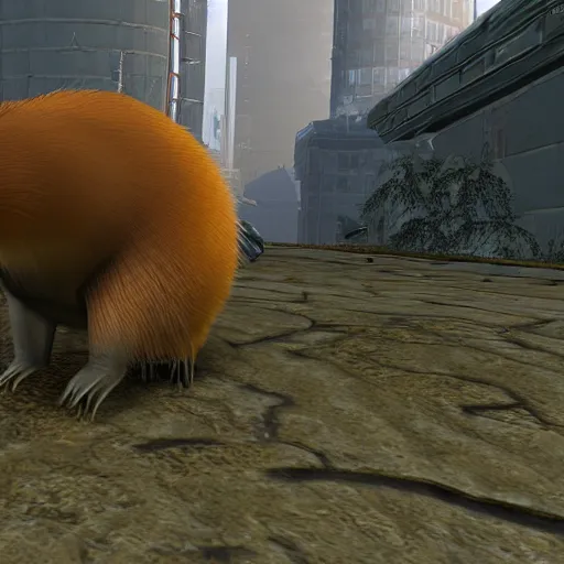 Image similar to capybara from half - life