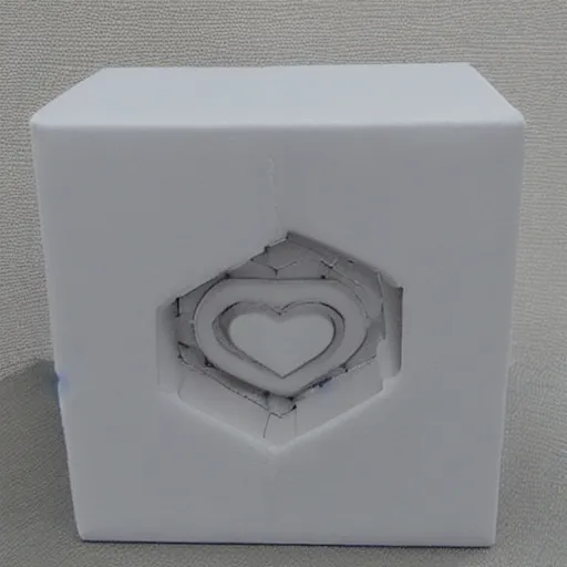 Image similar to portal companion cube