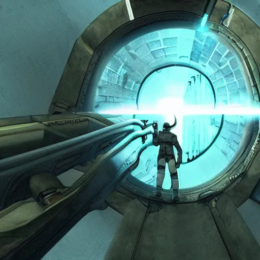 Prompt: Half-Life the movie, screenshot, sharp, cinematic lighting