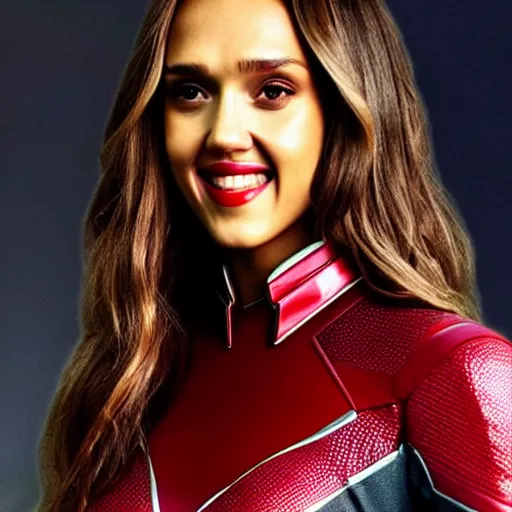 Image similar to Jessica Alba as scarlet witch