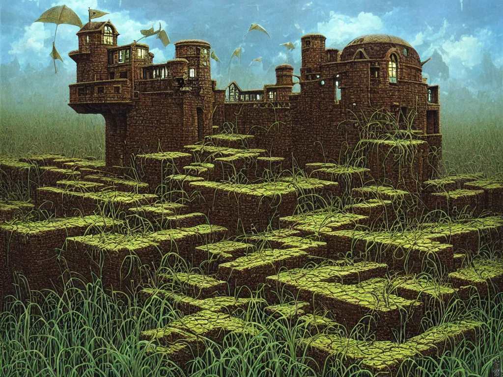 Prompt: pillbox paragonpunk fortress half-sunk in a noxious Swamp, by Colleen Doran and by Angus McBride and by Ted Nasmith, realist composition, insurmountable, 1-point perspective