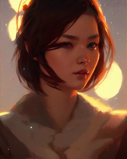 Image similar to a potrait of a space fanstasy cat, fine details. night setting. realistic shaded lighting poster by ilya kuvshinov katsuhiro, artgerm, jeremy lipkin and michael garmash, unreal engine, radiant light, detailed and intricate environment, digital art, trending on art station