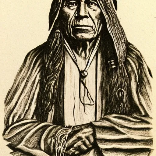 Image similar to chief seattle drawing