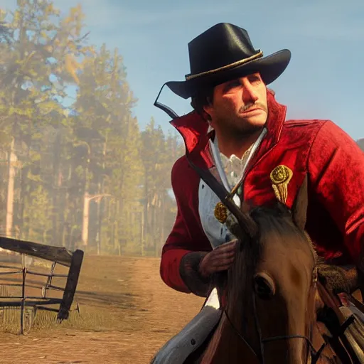 Image similar to napoleon in red dead redemption 2.