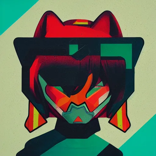 Prompt: Kidrobot x SketchyTank profile picture by Sachin Teng, asymmetrical, Organic Painting , Matte Painting, geometric shapes, hard edges, graffiti, street art:2 by Sachin Teng:4