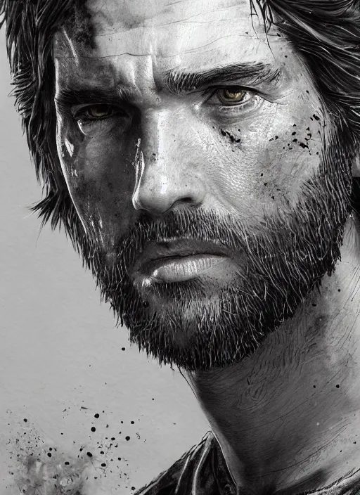 Image similar to portrait, Gabriel Boric in the Last of Us universe, watercolor, dramatic lighting, cinematic, establishing shot, extremely high detail, foto realistic, cinematic lighting, pen and ink, intricate line drawings, by Yoshitaka Amano, Ruan Jia, Kentaro Miura, Artgerm, post processed, concept art, artstation, matte painting, style by eddie mendoza, raphael lacoste, alex ross