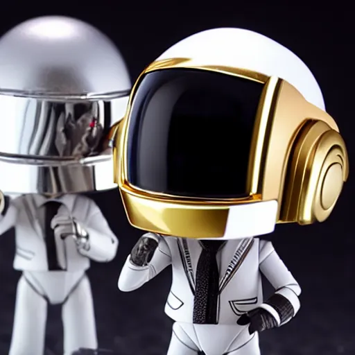 Prompt: daft punk as nendoroids, good smile company, nendoroid