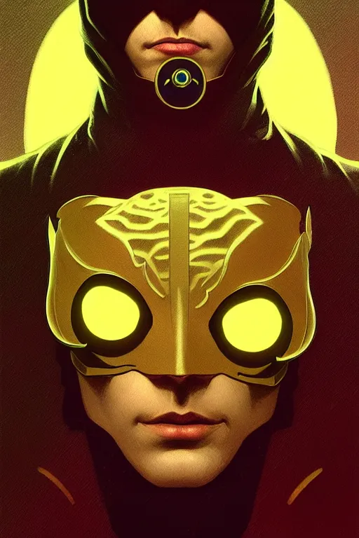 Image similar to a portrait of nite owl ( watchmen ), fantasy, sharp focus, intricate, elegant, digital painting, artstation, matte, highly detailed, concept art, illustration, ambient lighting, art by ilya kuvshinov, artgerm, alphonse mucha, and greg rutkowski