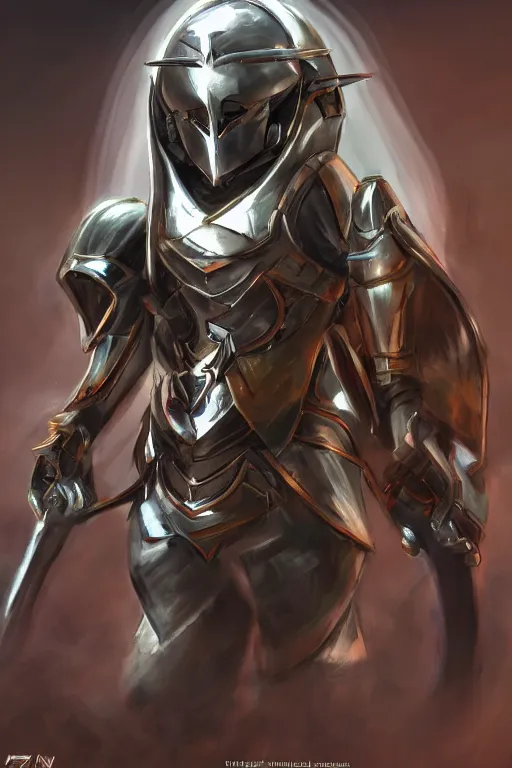 Image similar to helmet armor guardian destiny in witch queen illumination ray tracing hdr fanart arstation by sung choi robot ninja mask and eric pfeiffer and gabriel garza and casper konefal