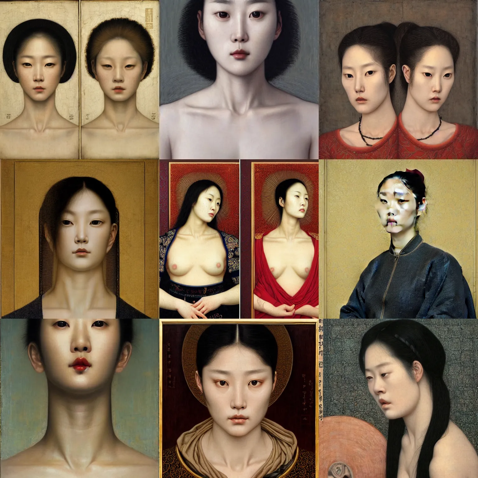 Prompt: lee jin - eun by dino valls, rule of thirds, seductive look, beautiful