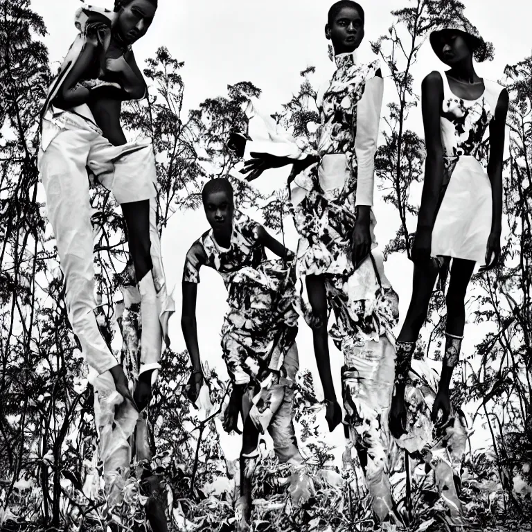 Image similar to fashion editorial by richard mosse