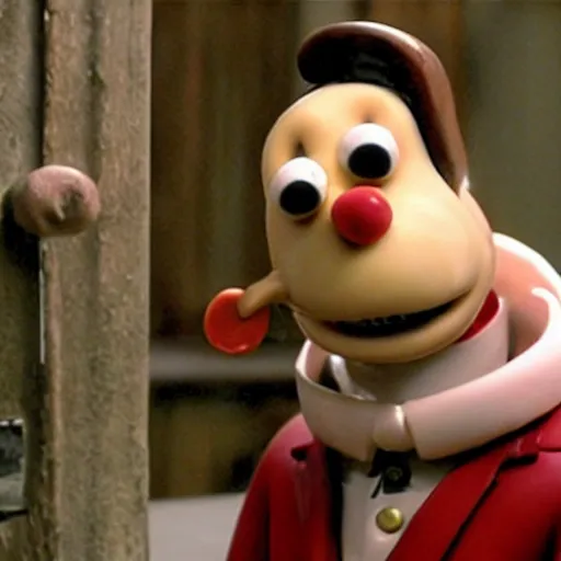 Image similar to photo of keanu reeves in wallace and gromit