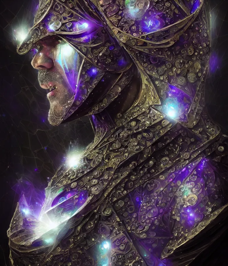 Image similar to front!!! shot of a court jester!!! character, mesmerizing fractal hypercubes, platinum cracked, dark holography!!!, future, metallic galactic, crystalline edges, polygonal, elegant, highly detailed, centered, (((artstation, concept art, jagged, sharp focus, artgerm, Tomasz Alen Kopera, Peter Mohrbacher, donato giancola, Joseph Christian Leyendecker, WLOP, Boris Vallejo))), ((raytracing)), mugshot!!!!!, ugly!!!!!!, octane render, nvidia raytracing demo, octane render, nvidia raytracing demo, octane render, nvidia raytracing demo, 8K