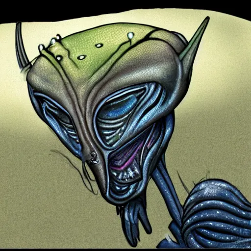 Image similar to alien creature