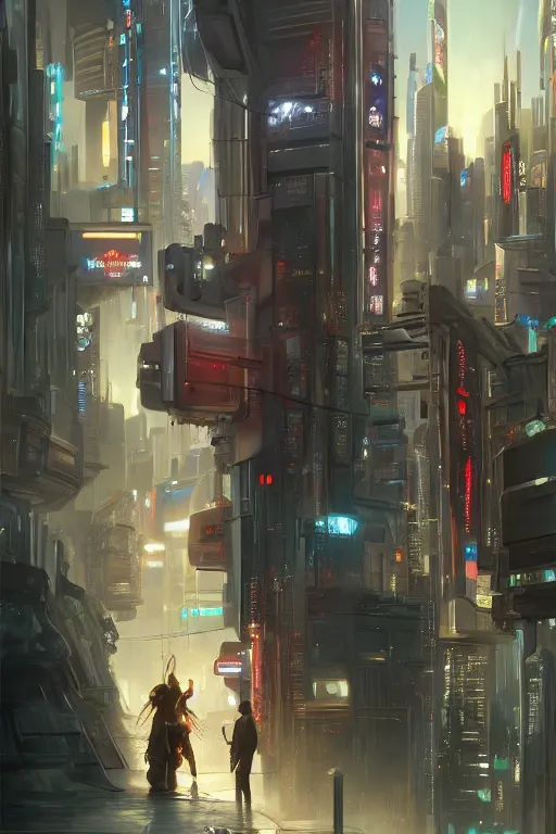 Image similar to cyberpunk samsung store, detailed, 8 k, trending on artstation, smooth, sharp focus artwork by mark arian, artgerm, mark keathley, greg rutkowski and alphonse mucha